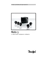 Teufel Motiv 3 Technical Specifications And Operating Manual preview