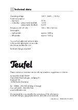 Preview for 16 page of Teufel Motiv B Technical Description And Operating Instructions