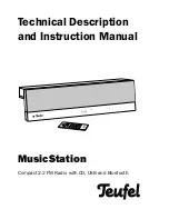 Preview for 1 page of Teufel musicstation Instruction Manual