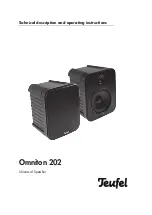 Teufel Omniton 202 Technical Description And Operating Instructions предпросмотр