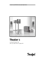 Teufel phonostation 1 Technical Specifications And Operating Manual предпросмотр