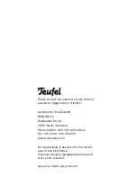 Preview for 20 page of Teufel rockster xs Technical Description And Operating Instructions