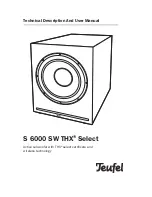 Teufel S 6000 SW THX Select User Manual preview