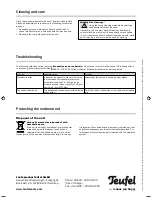 Preview for 4 page of Teufel S 700 FCR Technical Description And Operating Instructions