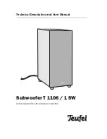 Teufel T 1106/1 SW Technical Description And User Manual preview