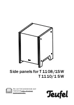 Preview for 1 page of Teufel T 1108/1SW Quick Start Manual