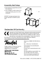 Preview for 4 page of Teufel T 1108/1SW Quick Start Manual