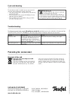 Preview for 4 page of Teufel T 300 Mk 2 Technical Description And Operating Instructions