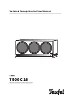 Preview for 1 page of Teufel T 500 User Manual