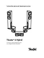 Preview for 1 page of Teufel theater 6 hybrid Operating Instructions Manual