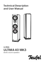 Teufel ULTIMA 40 MK3 Technical Description And User Manual preview