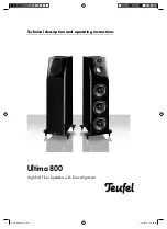 Preview for 1 page of Teufel Ultima 800 Technical Description And Operating Instructions