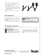 Preview for 4 page of Teufel US 2108/0 SW Technical Description And Operating Instructions