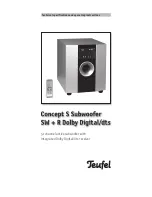 TeufelW + R Concept S SW + R Channel Active Subwoofer With Integrated Dolby Digital/Dts Receiver preview