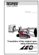 Preview for 1 page of TEUPEN LEO 15 GT Translation Of The Original Operating Instructions