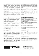 Предварительный просмотр 20 страницы TEVA TPA Series Service Manual