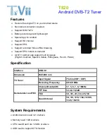 TeVii T820 User Manual preview