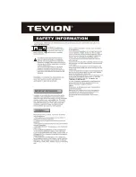 Preview for 2 page of Tevion 48066 Instruction Manual