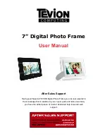 Tevion 7' Digital Photo Frame User Manual предпросмотр