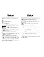 Предварительный просмотр 2 страницы Tevion CD5 8500 User Manual