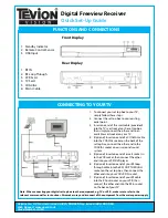 Tevion Digital Freeview Receiver Quick Setup Manual preview