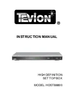 Preview for 1 page of Tevion HDSTB8800 Instruction Manual