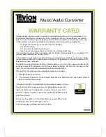 Preview for 11 page of Tevion Music/Audio Converter User Manual