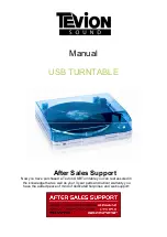 Preview for 1 page of Tevion USB TURNTABLE Manual