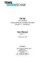 TEWS DATENTECHNIK TIP150 User Manual preview