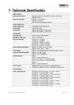 Предварительный просмотр 6 страницы Tews Technologies TCP460 User Manual