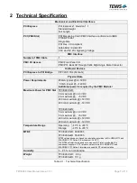 Preview for 7 page of Tews Technologies TPCE260 User Manual