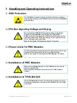 Preview for 8 page of Tews Technologies TPCE260 User Manual