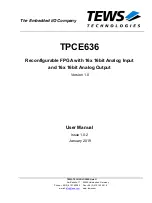 Tews Technologies TPCE636 User Manual preview