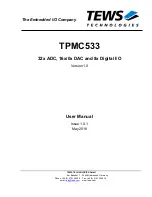 Tews Technologies TPMC533 User Manual preview