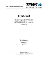 Tews Technologies TPMC634 Series User Manual preview