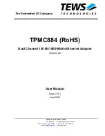 Предварительный просмотр 1 страницы Tews Technologies TPMC884 User Manual