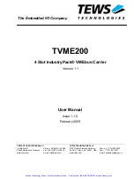 Preview for 2 page of Tews Technologies TVME200 Series User Manual