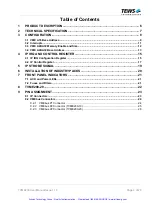 Preview for 5 page of Tews Technologies TVME200 Series User Manual