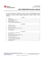 Preview for 1 page of Texas Equipment ADC14X250EVM User Manual