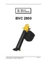 Texas Equipment BVC 2800 User Manual preview