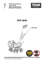 Preview for 1 page of Texas Equipment FRX 4000 User Manual