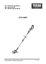 Texas Equipment GTX 4000 User Manual preview