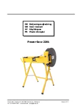 Preview for 1 page of Texas Equipment Power Saw 2201 User Manual