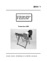 Texas Equipment Powersaw 2200 Instruction Manual preview