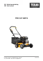 Preview for 1 page of Texas Equipment PRO CUT 400TG User Manual