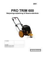 Texas Equipment Pro-Trim 600 Operators Instructions & Parts List preview