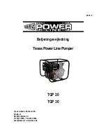Texas Equipment TGP 20 User Manual preview