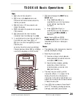 Preview for 36 page of Texas Instruments -30XIIS - Handheld Scienfic Calculator User Manual