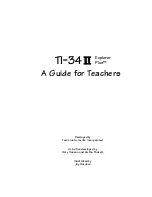 Предварительный просмотр 1 страницы Texas Instruments -34 II Explorer Plus User Manual