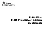 Texas Instruments -84 Plus Manual Book preview